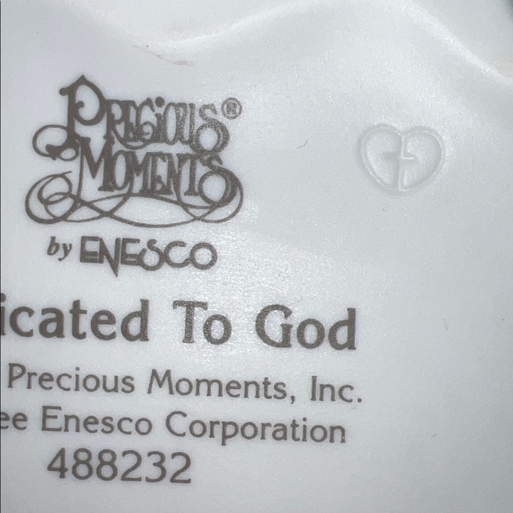 Vintage 1999 Precious Moments by Enesco “Dedicated To God” Baby Figurine - Picture 14 of 16